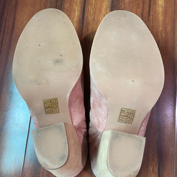 Jeffrey Campbell | Rosale Mule Booties | Blush Suede - Picture 4 of 6